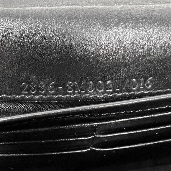 Fendi Zucca FF Canvas Baguette Clutch Black Logo Wallet Bag Vintage Italy - Picture 6 of 10